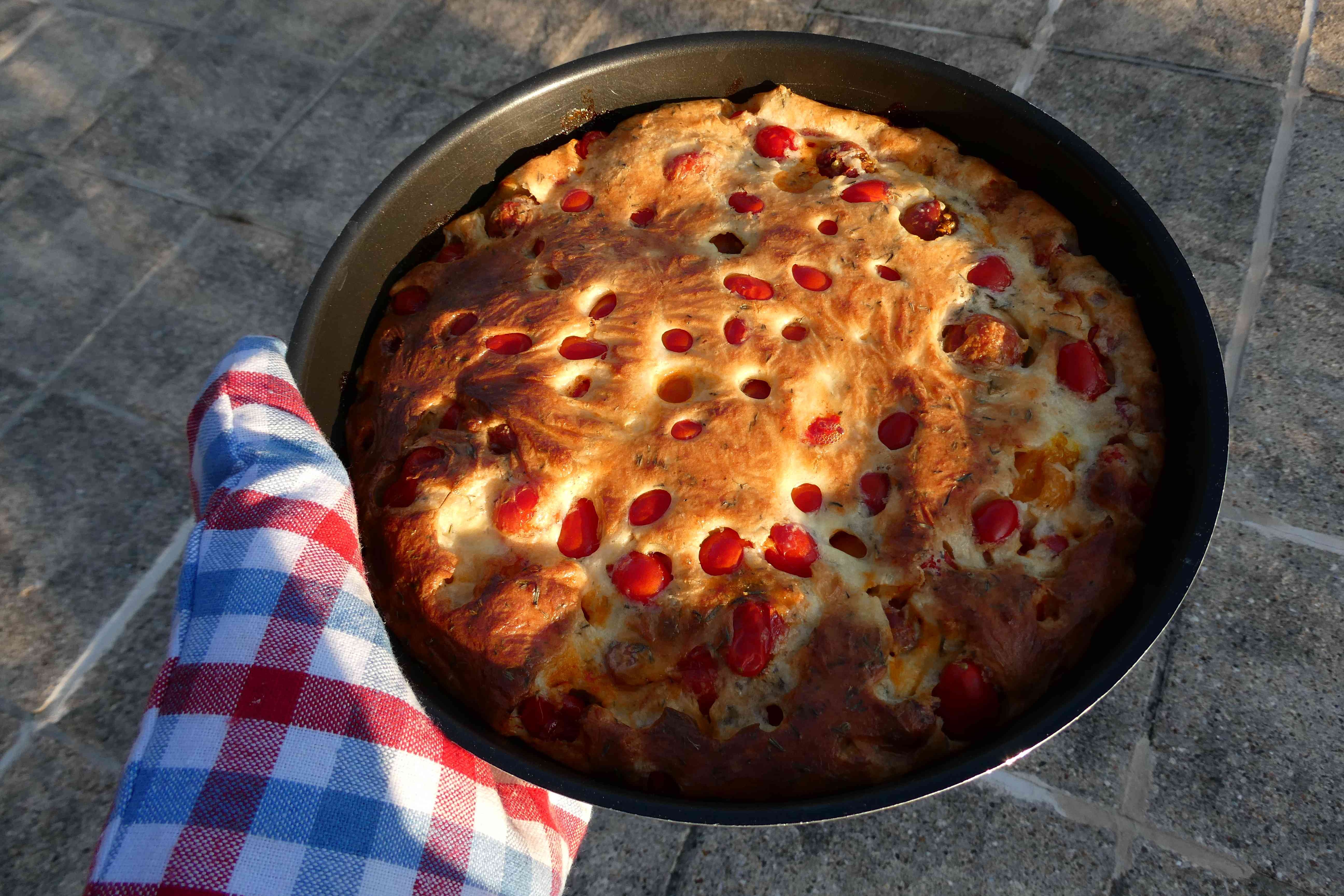 image de Clafoutis aux tomates cerises