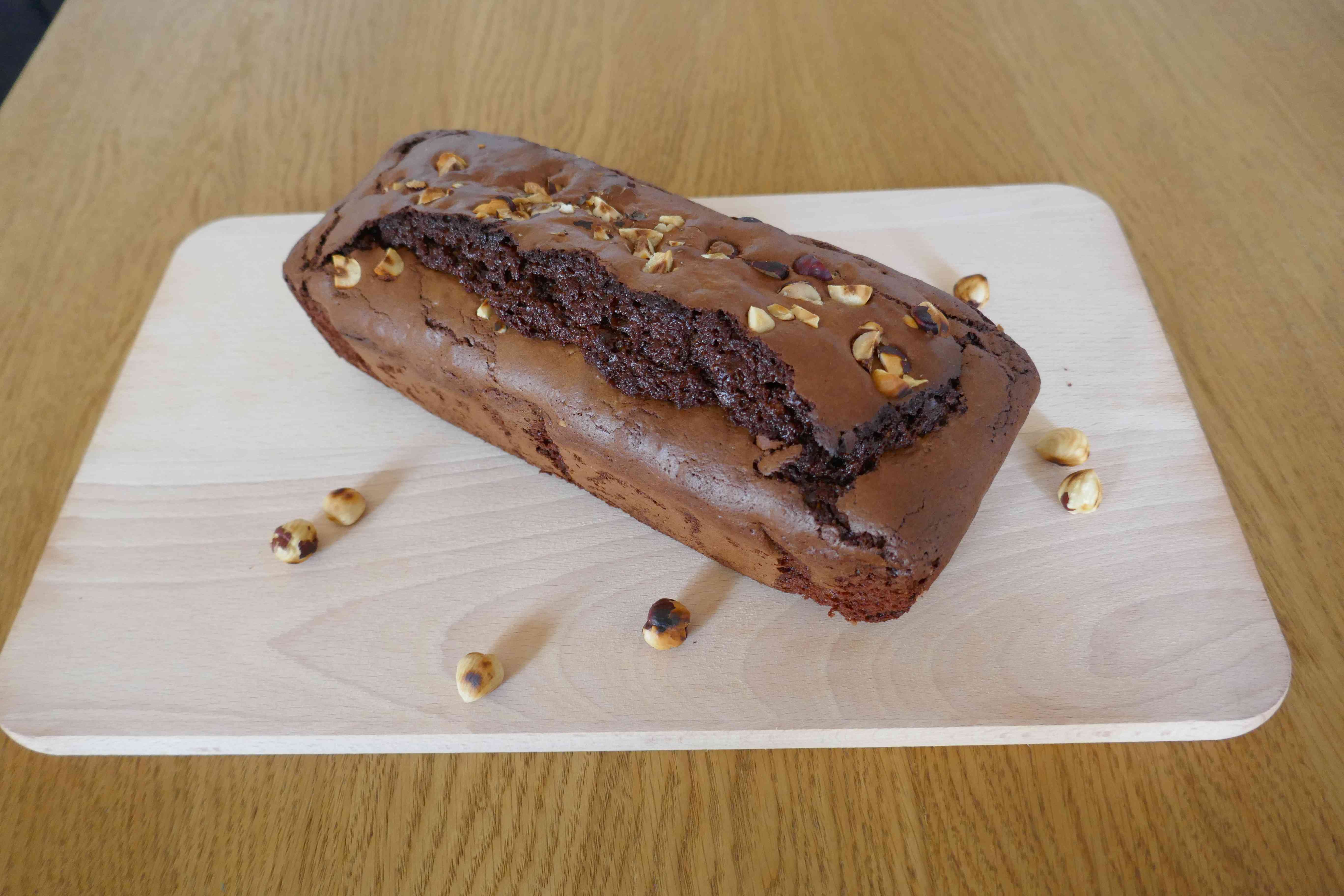 image de Gâteau au chocolat et noisettes