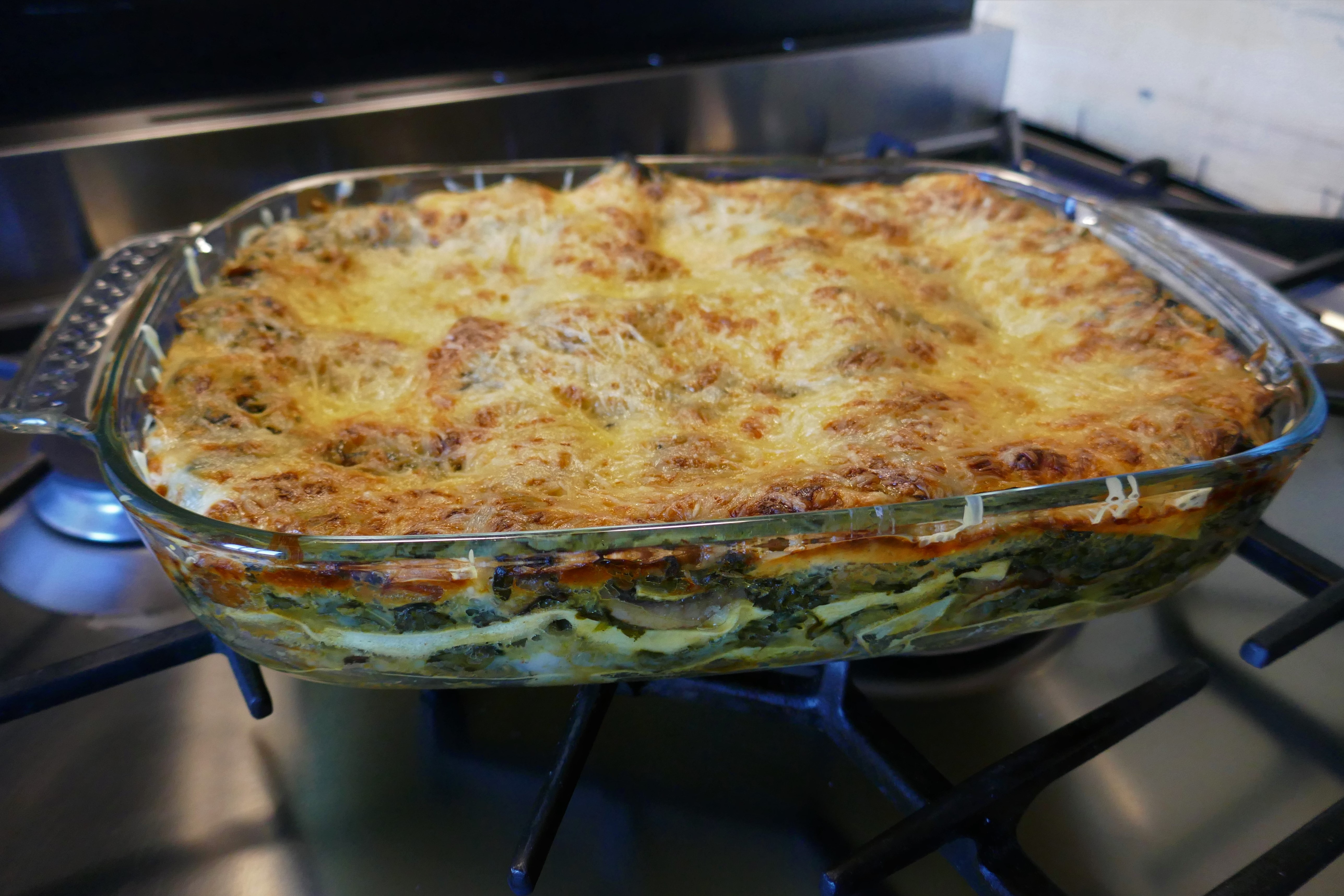 image de Lasagnes épinards - champignons