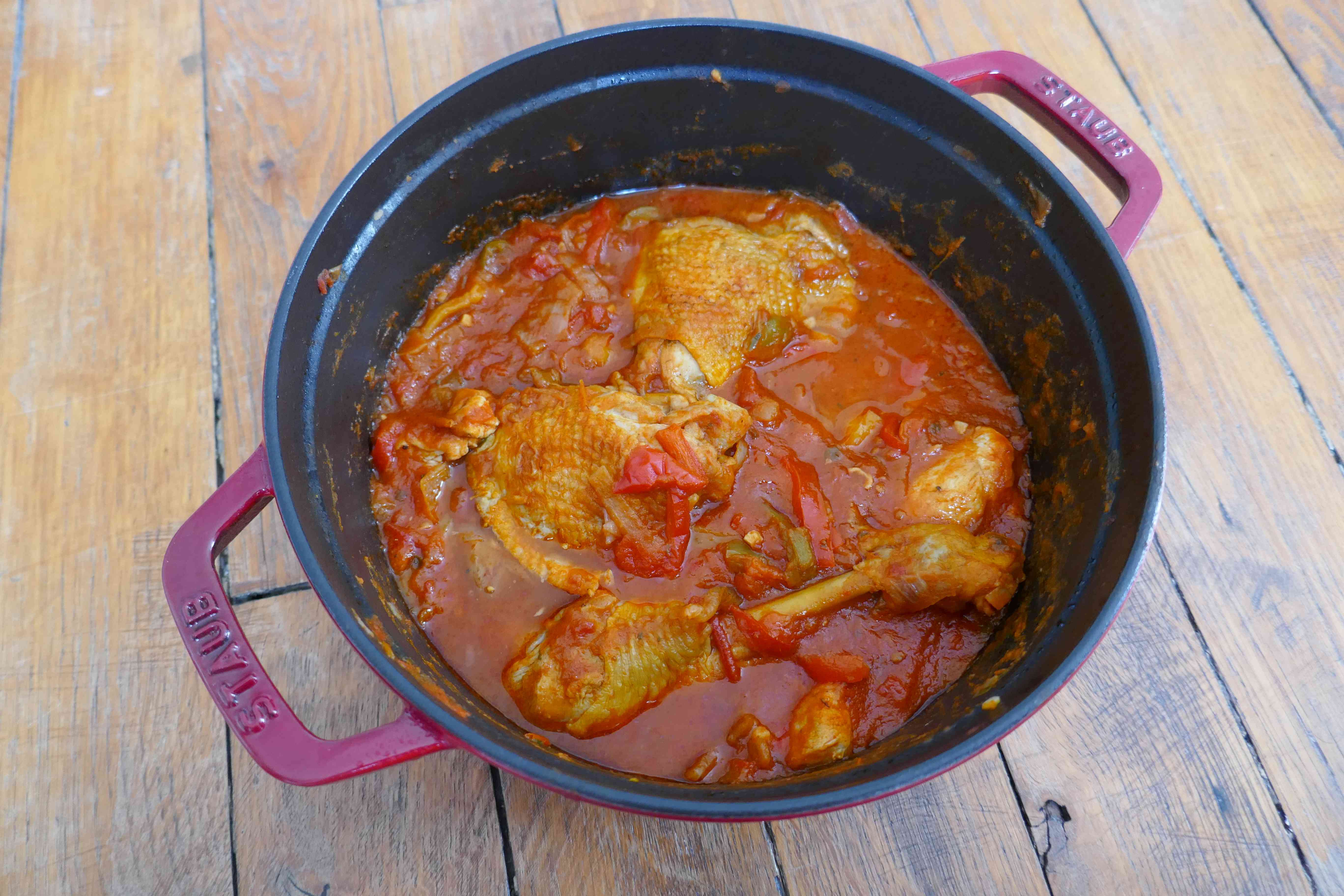 image de Poulet basquaise