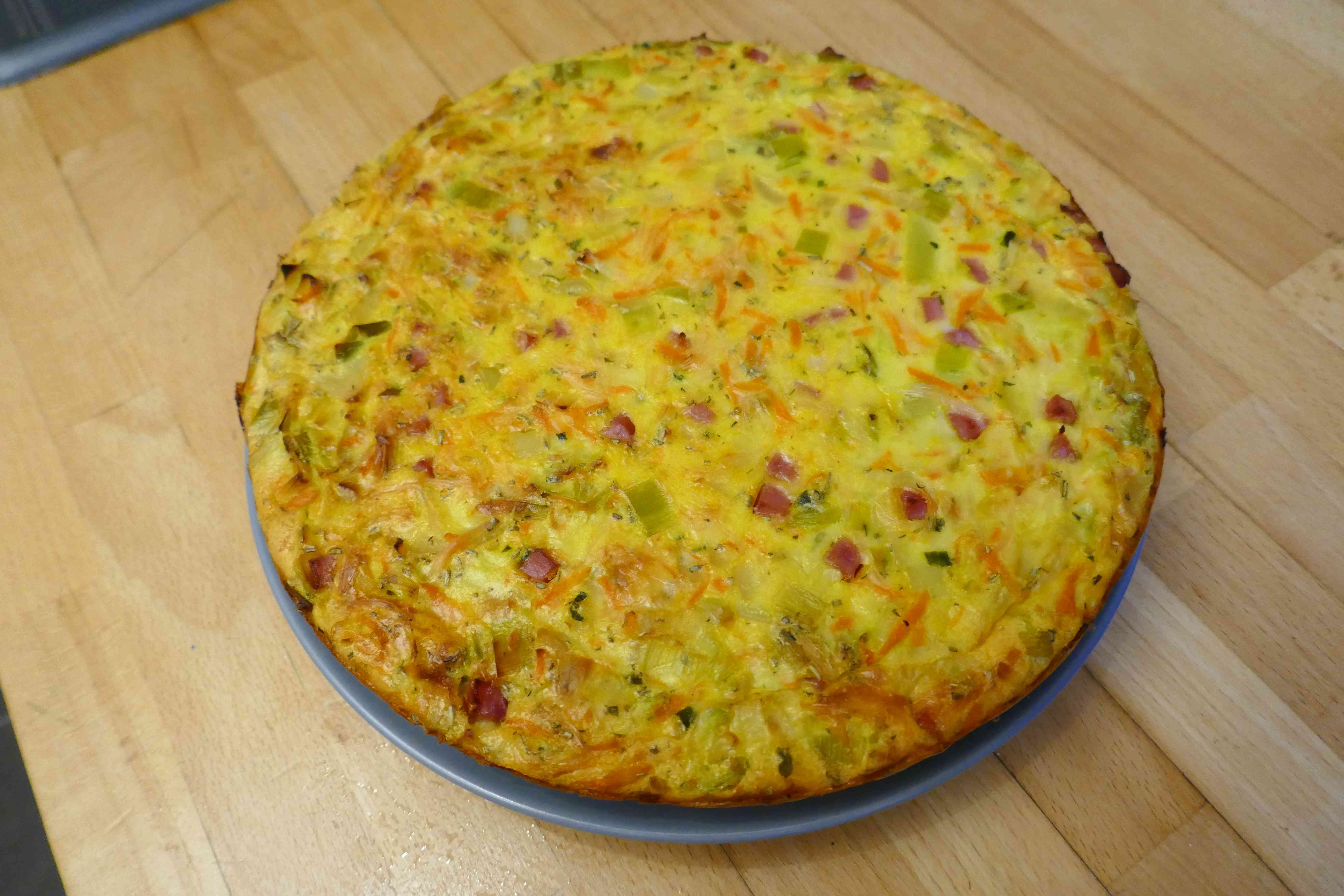 image de Quiche sans pâte aux légumes
