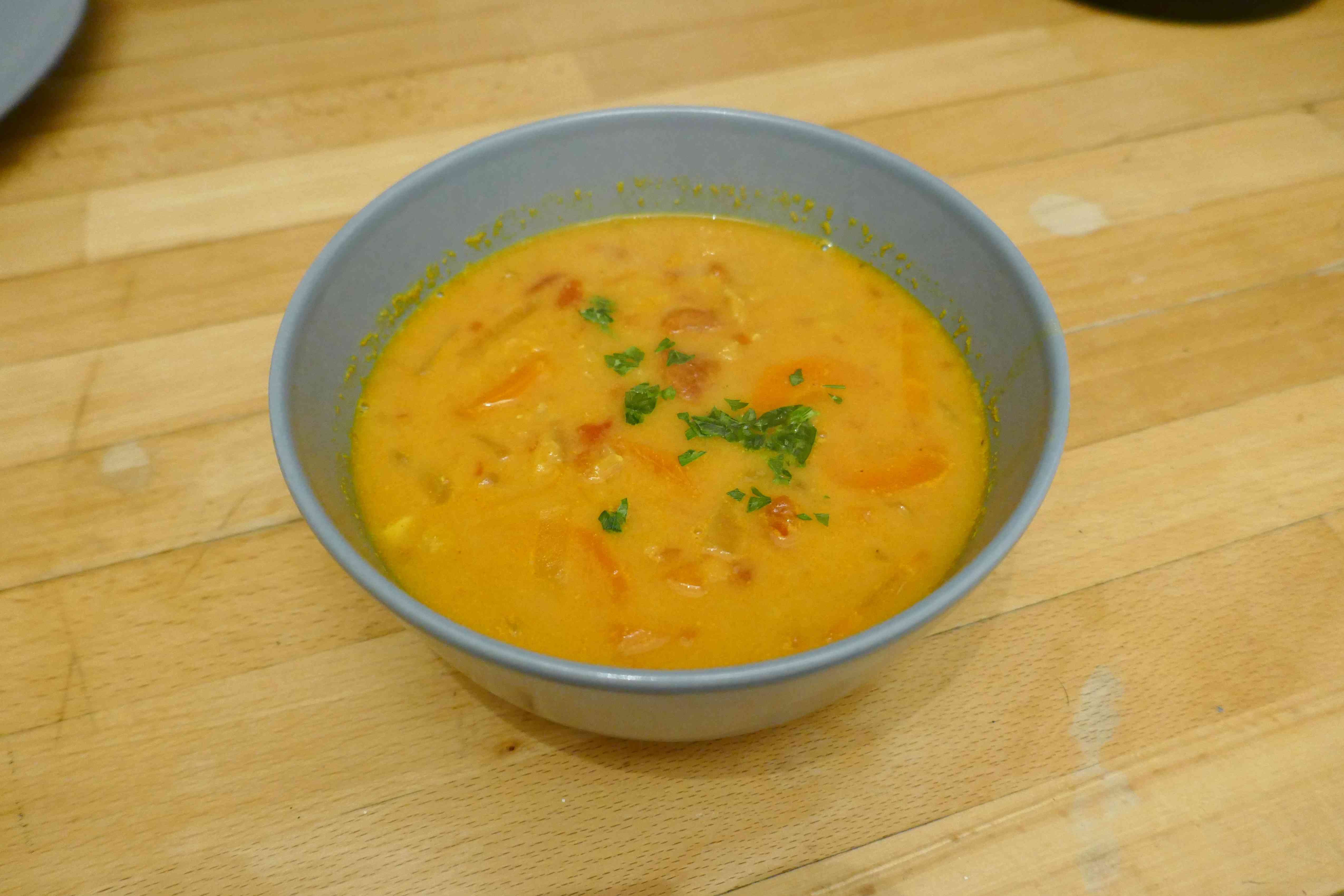 image de Soupe de lentilles corail